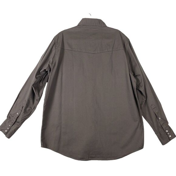 KONRECO Flame Resistant HRC2 Men's Shirt Button Down (Pearl Snap) Great Cond. XL - Picture 2 of 13